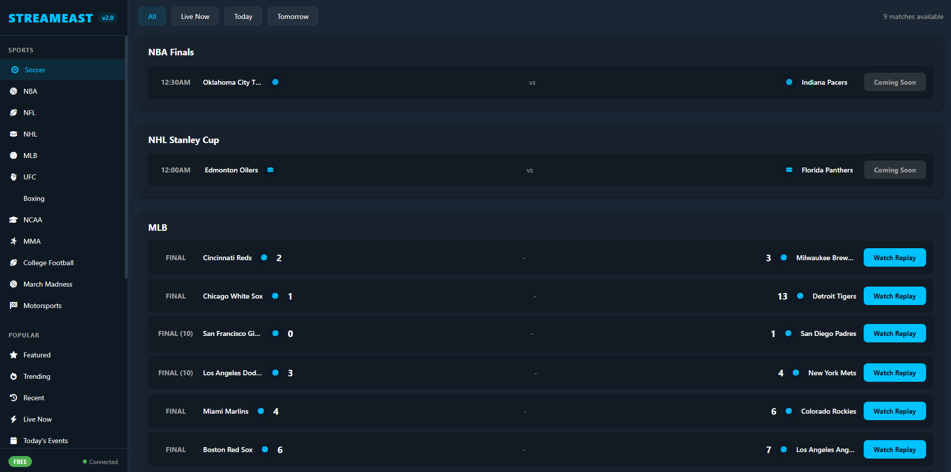 StreamEast App Screenshot 2